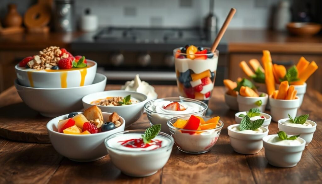 Greek yogurt snacks