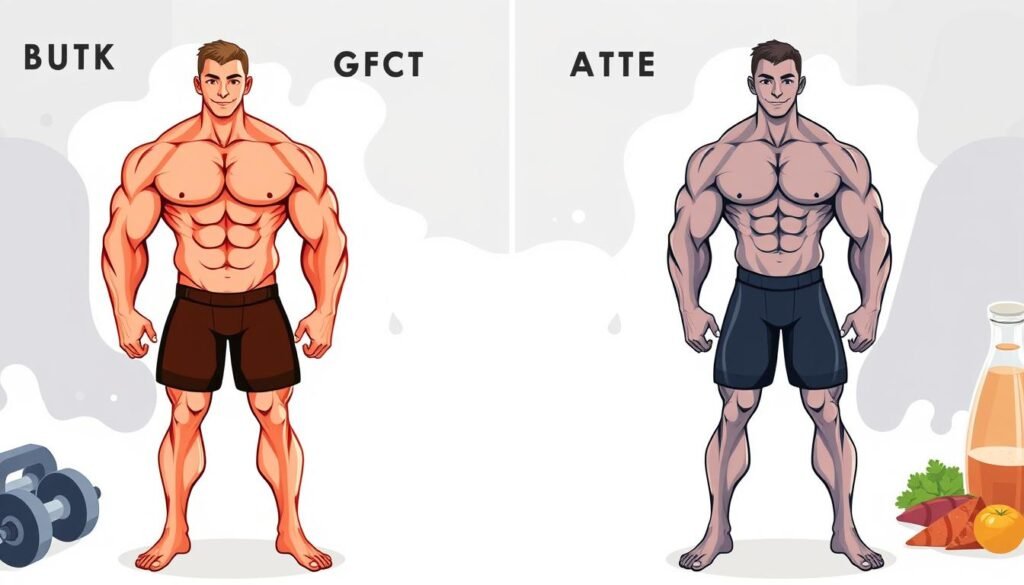 aesthetic benefits of bulking and cutting