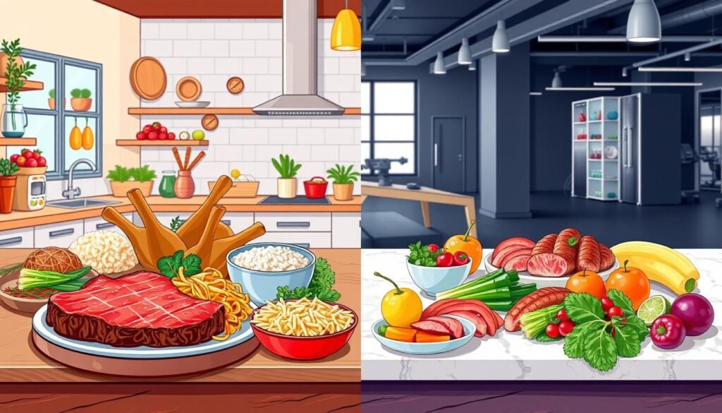 bulking cutting diet