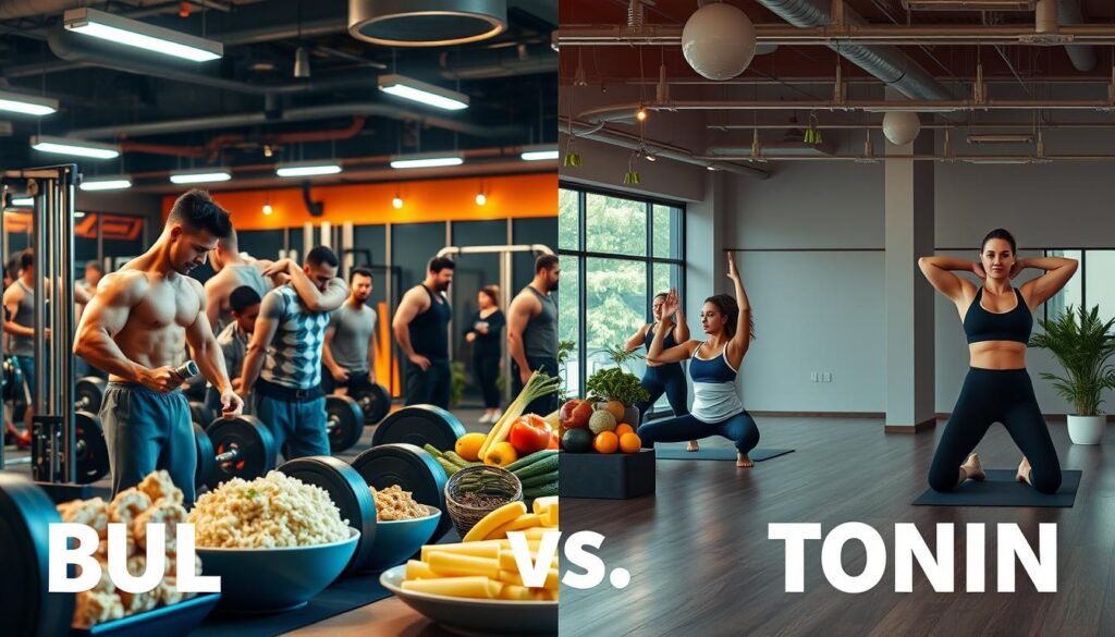 bulking vs toning