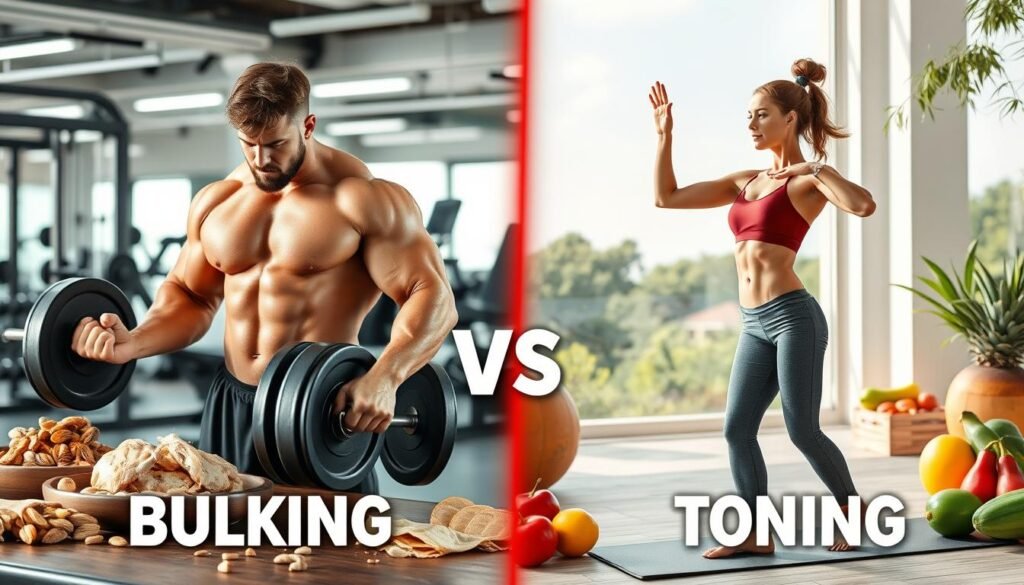 bulking vs toning differences