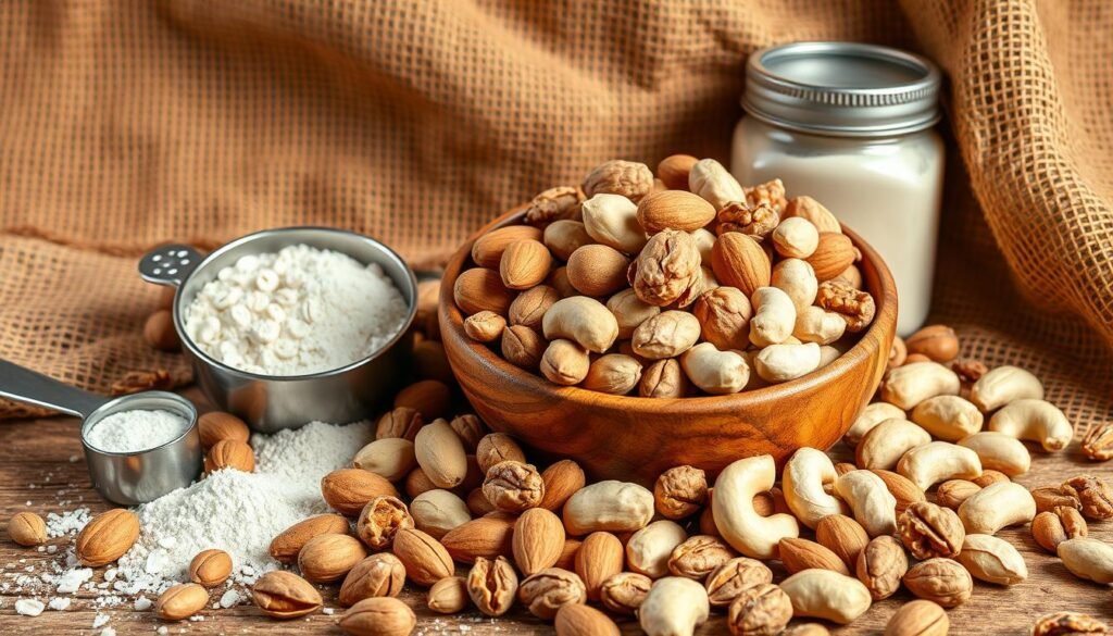 protein in nuts for bulking